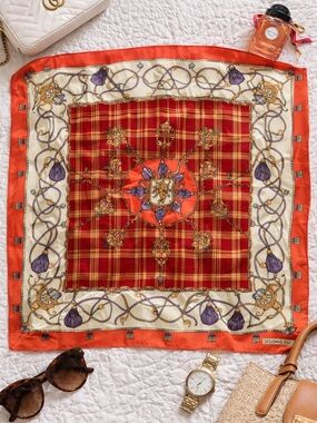 Paolo GUCCI Vintage 90s Silk Scarf